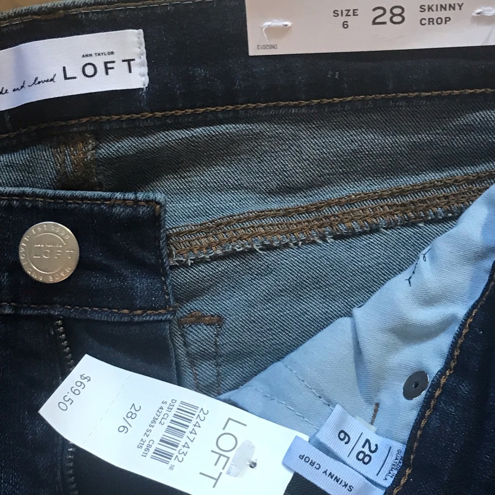 🎉HP🎉 NWT LOFT Skinny Crop Jeans - 6/28 - Picture 5 of 6